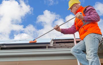 Newbrough soft wash roof cleaning